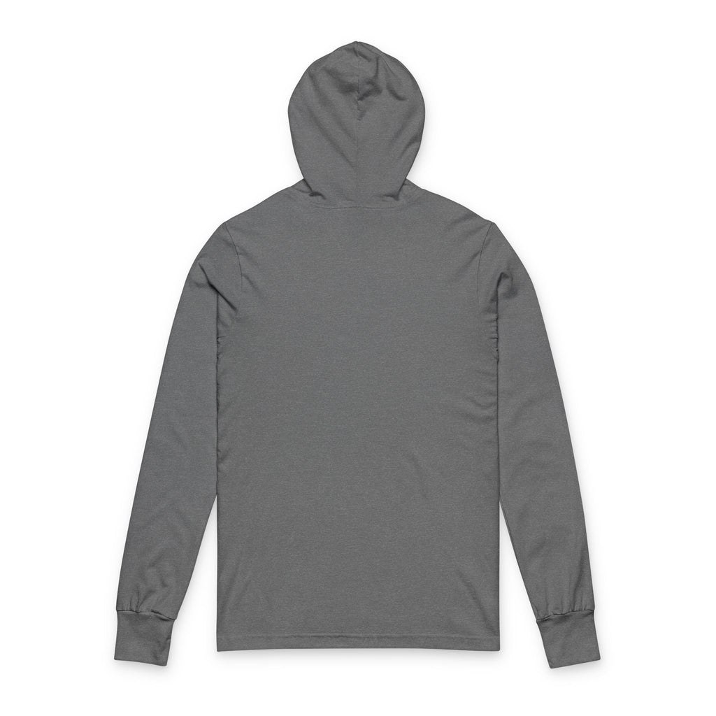 Working From Home Hooded Long Sleeve Tee — Remote Work Graphic Top