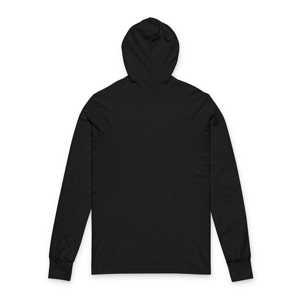 Working From Home Hooded Long Sleeve Tee — Remote Work Graphic Top