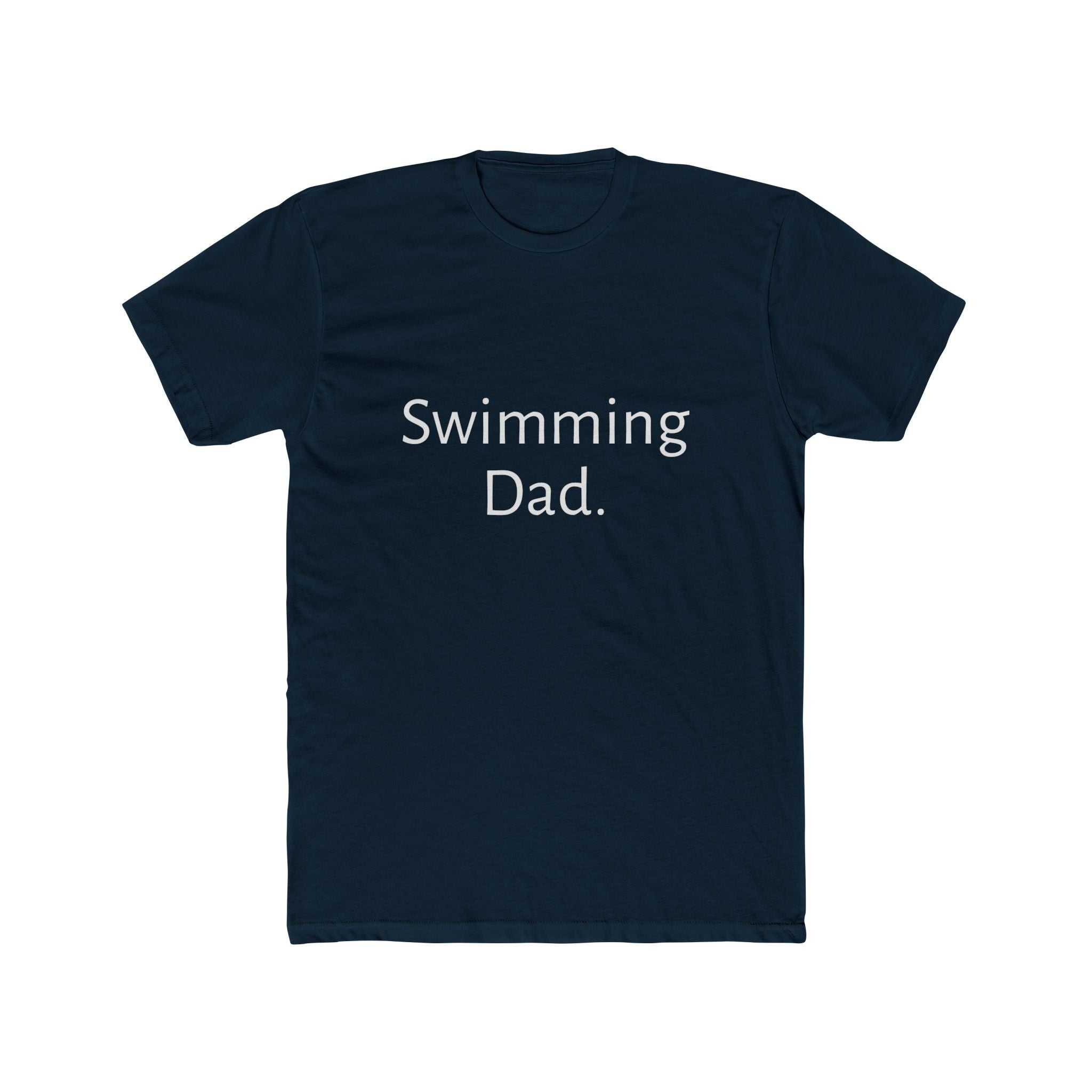 Swimming Dad T-Shirt – Minimalist Dad Tee for Swim Coaches & Proud Parents