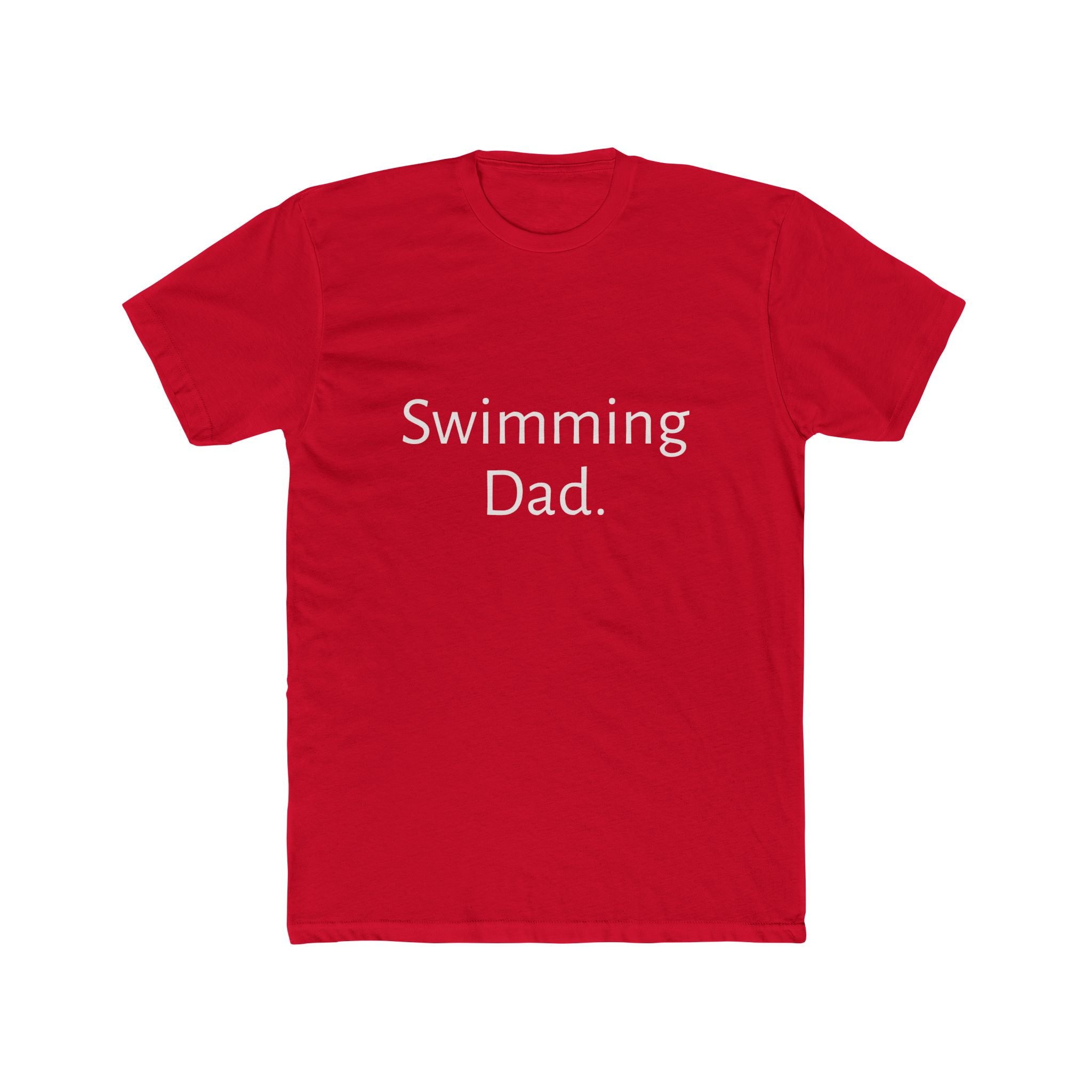 Swimming Dad T-Shirt – Minimalist Dad Tee for Swim Coaches & Proud Parents