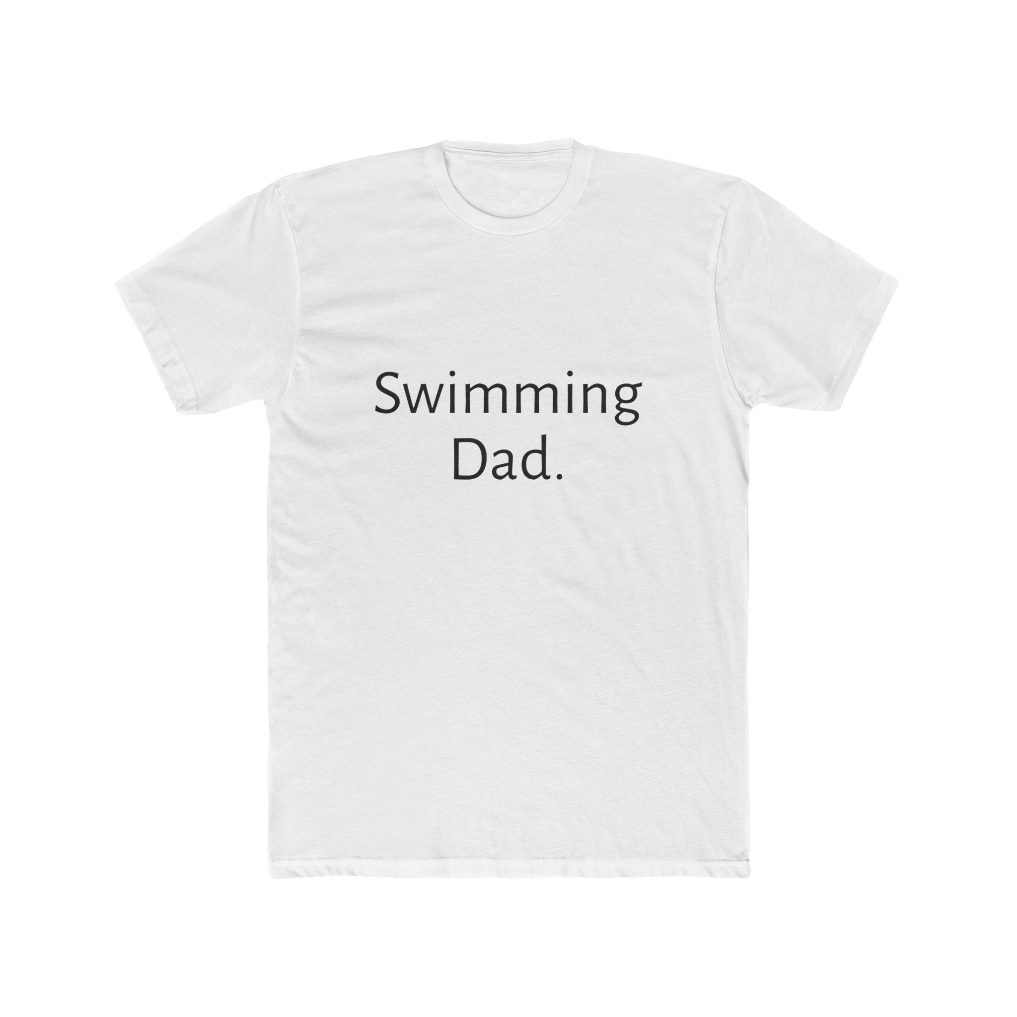 Swimming Dad T-Shirt – Minimalist Dad Tee for Swim Coaches & Proud Parents