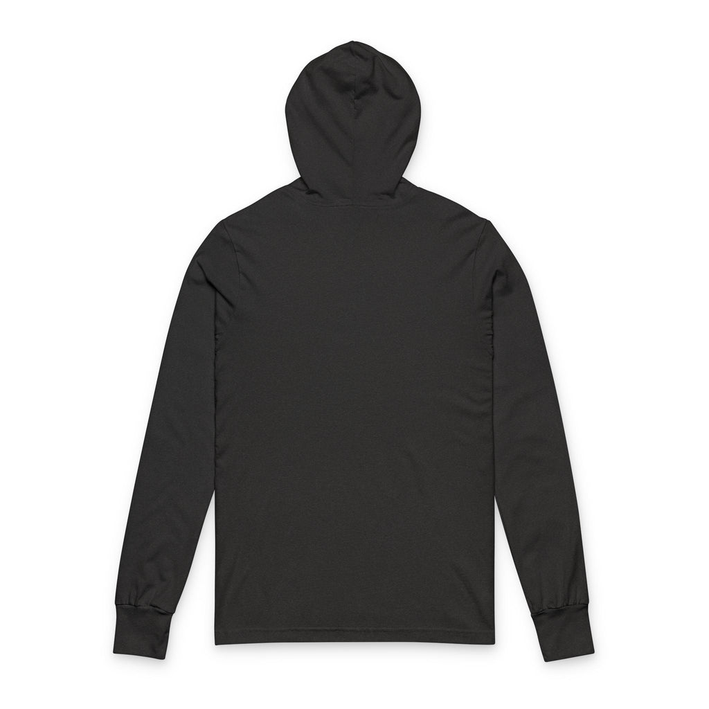 Working From Home Hooded Long Sleeve Tee — Remote Work Graphic Top