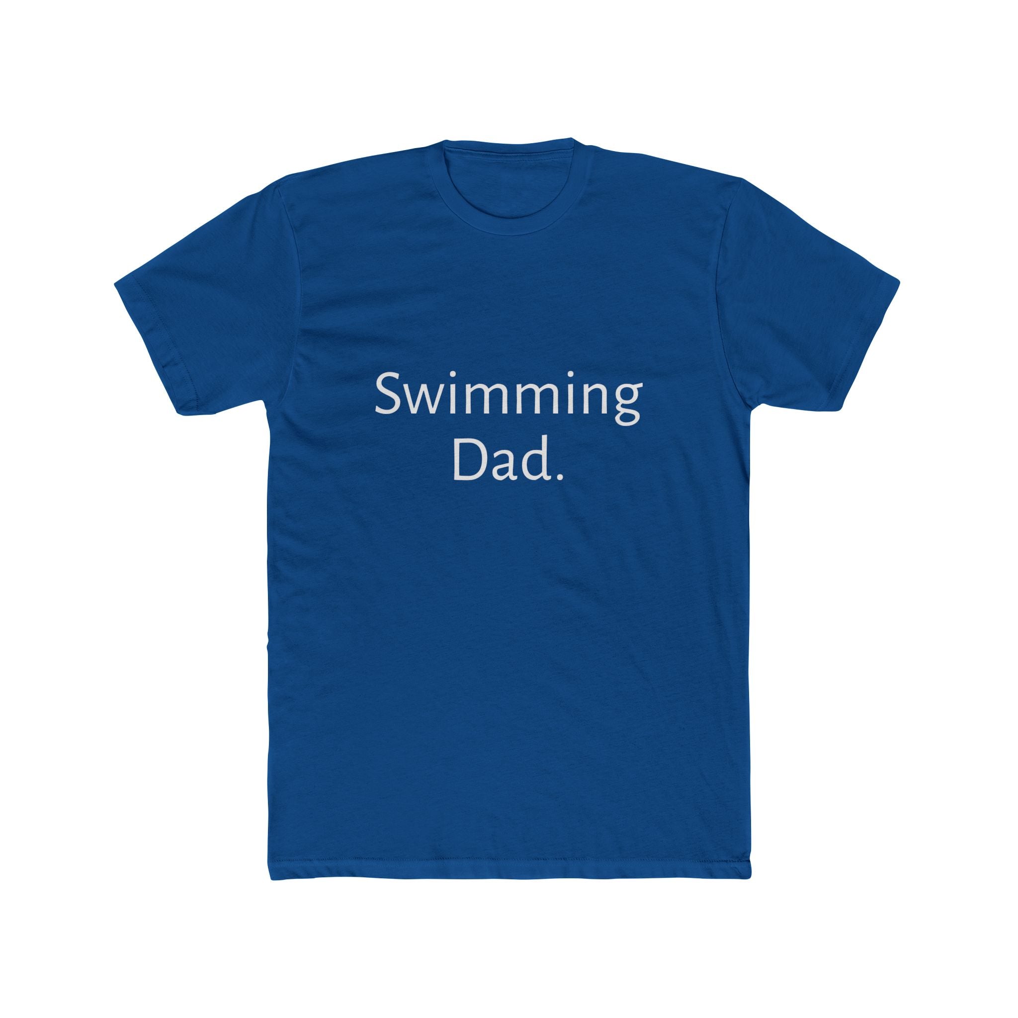 Swimming Dad T-Shirt – Minimalist Dad Tee for Swim Coaches & Proud Parents