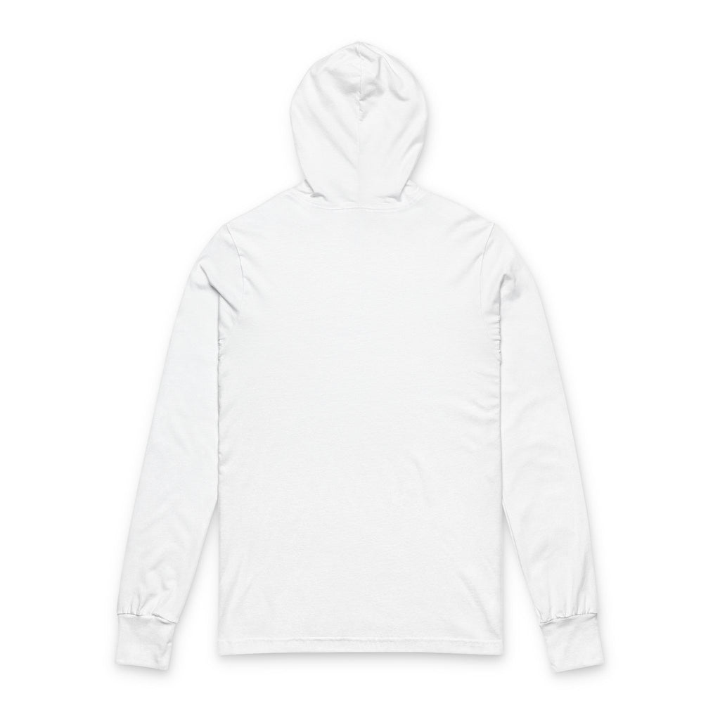 Working From Home Hooded Long Sleeve Tee — Remote Work Graphic Top
