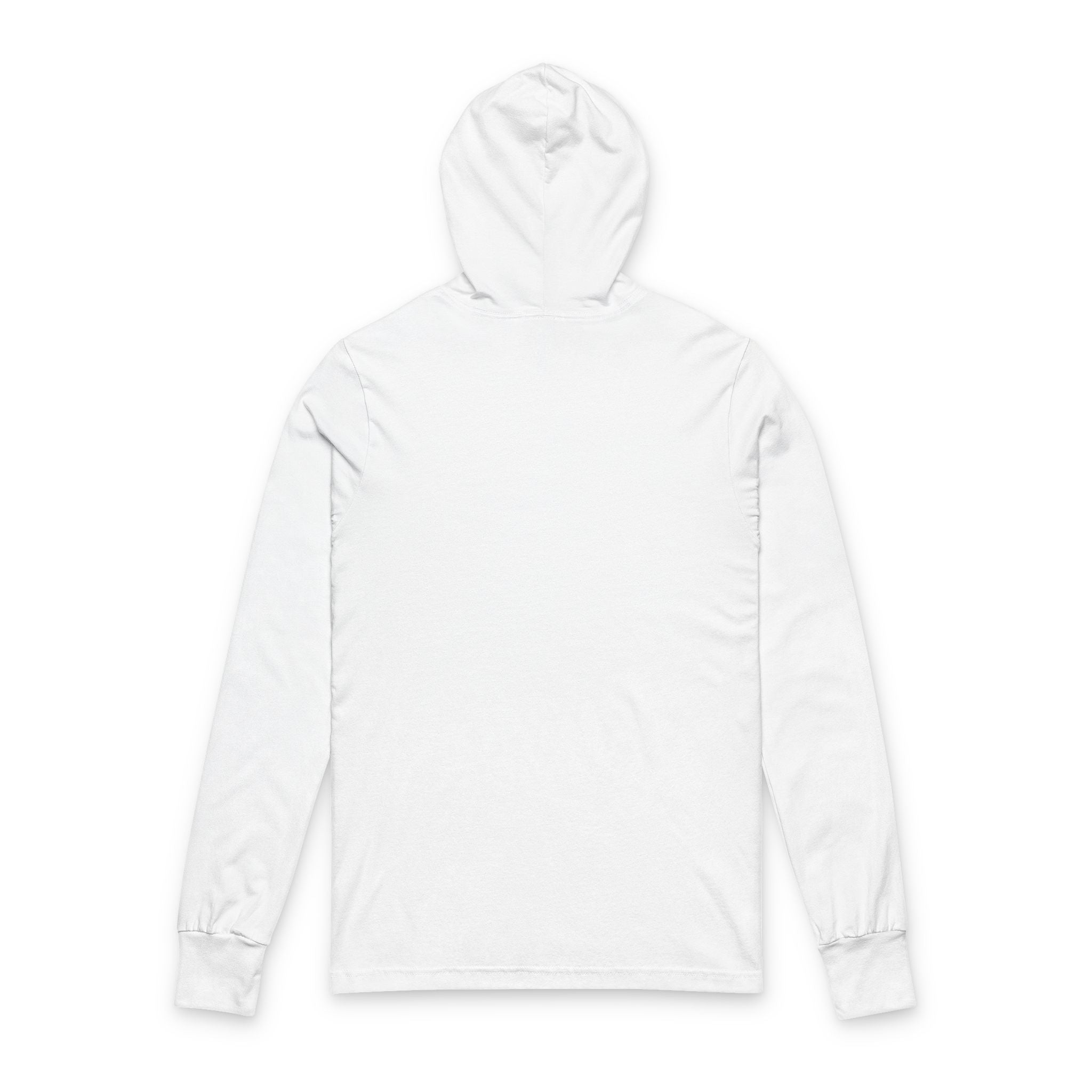 Working From Home Hooded Long Sleeve Tee — Remote Work Graphic Top