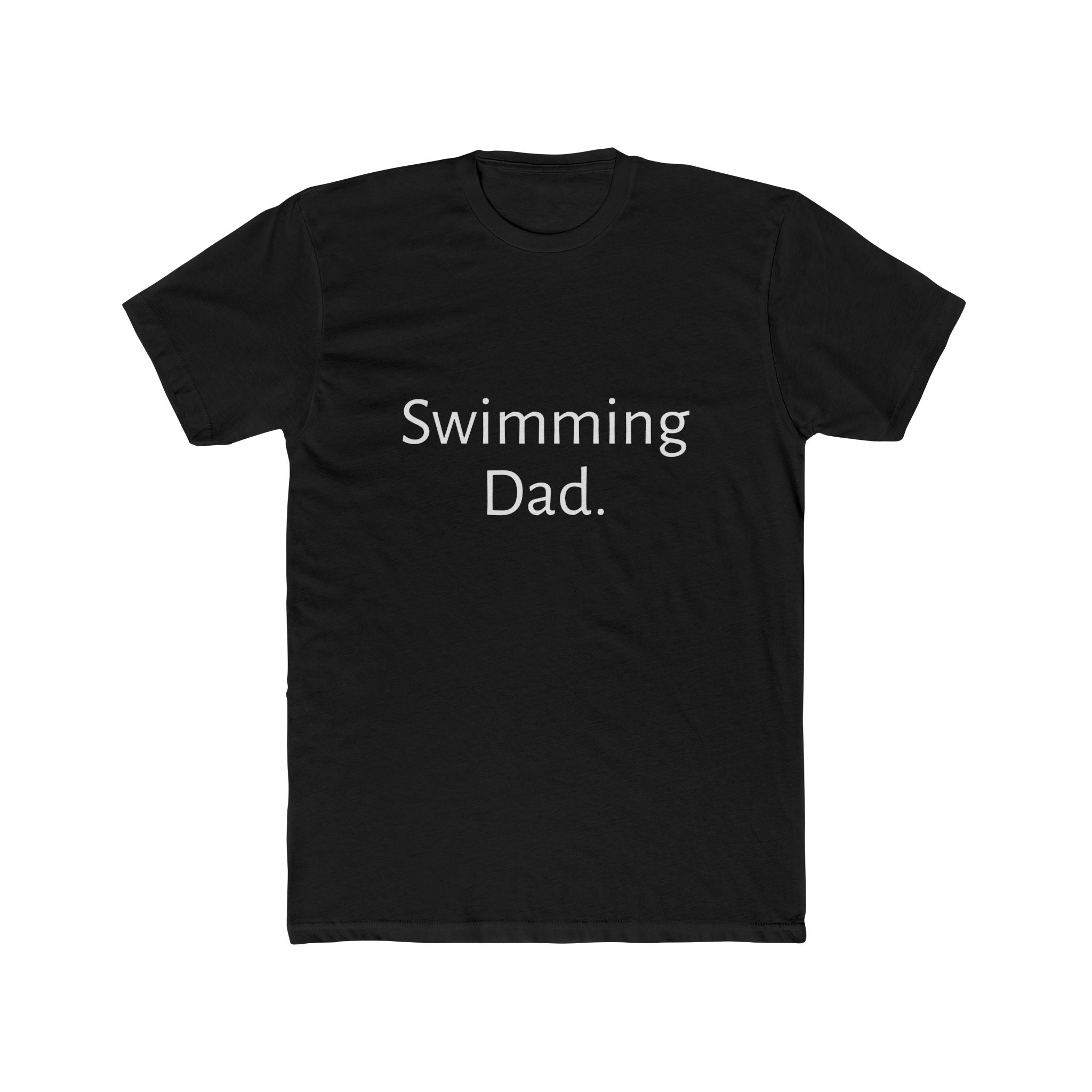 Swimming Dad T-Shirt – Minimalist Dad Tee for Swim Coaches & Proud Parents