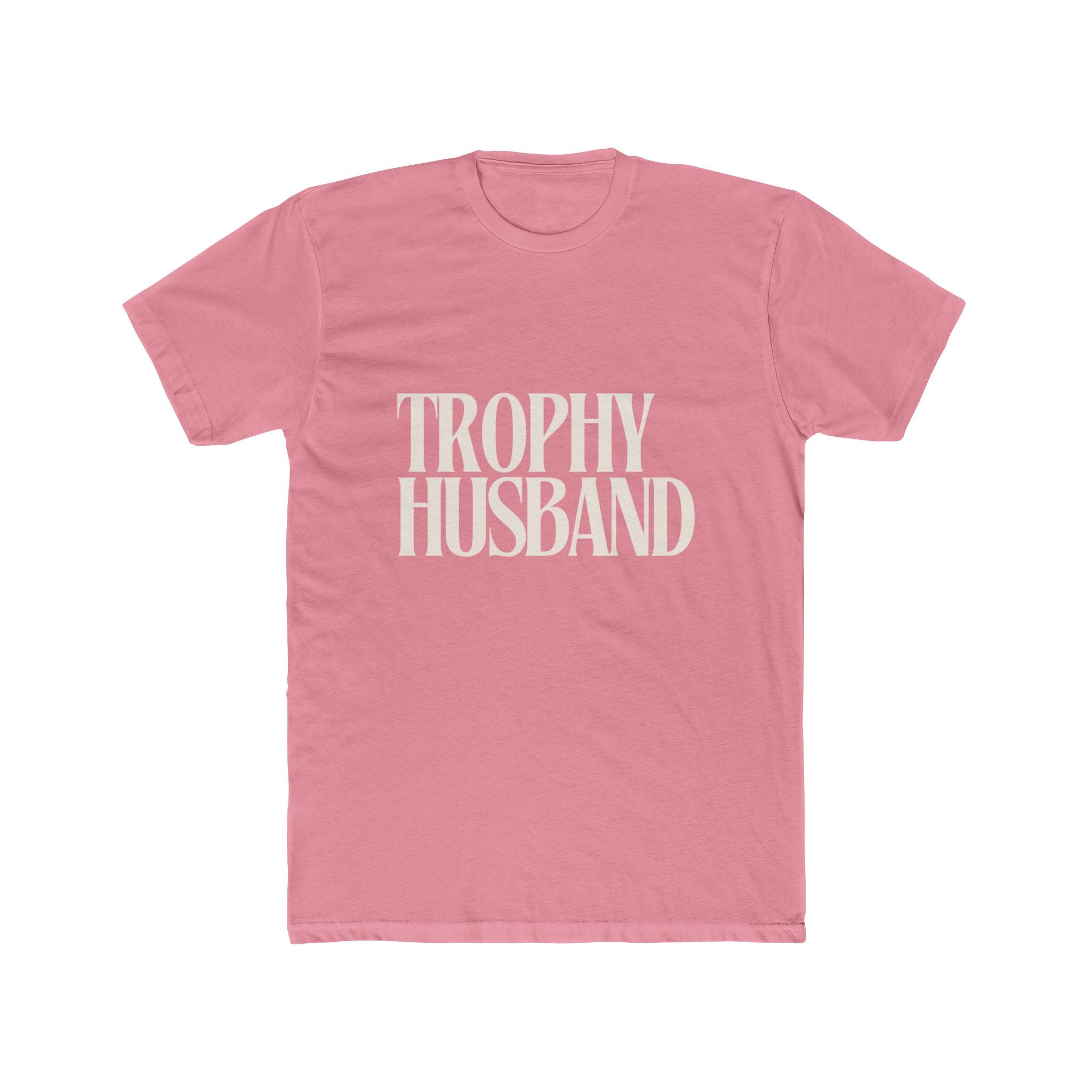 Trophy Husband T‑Shirt — Retro Serif Graphic Tee for Husbands & Grooms