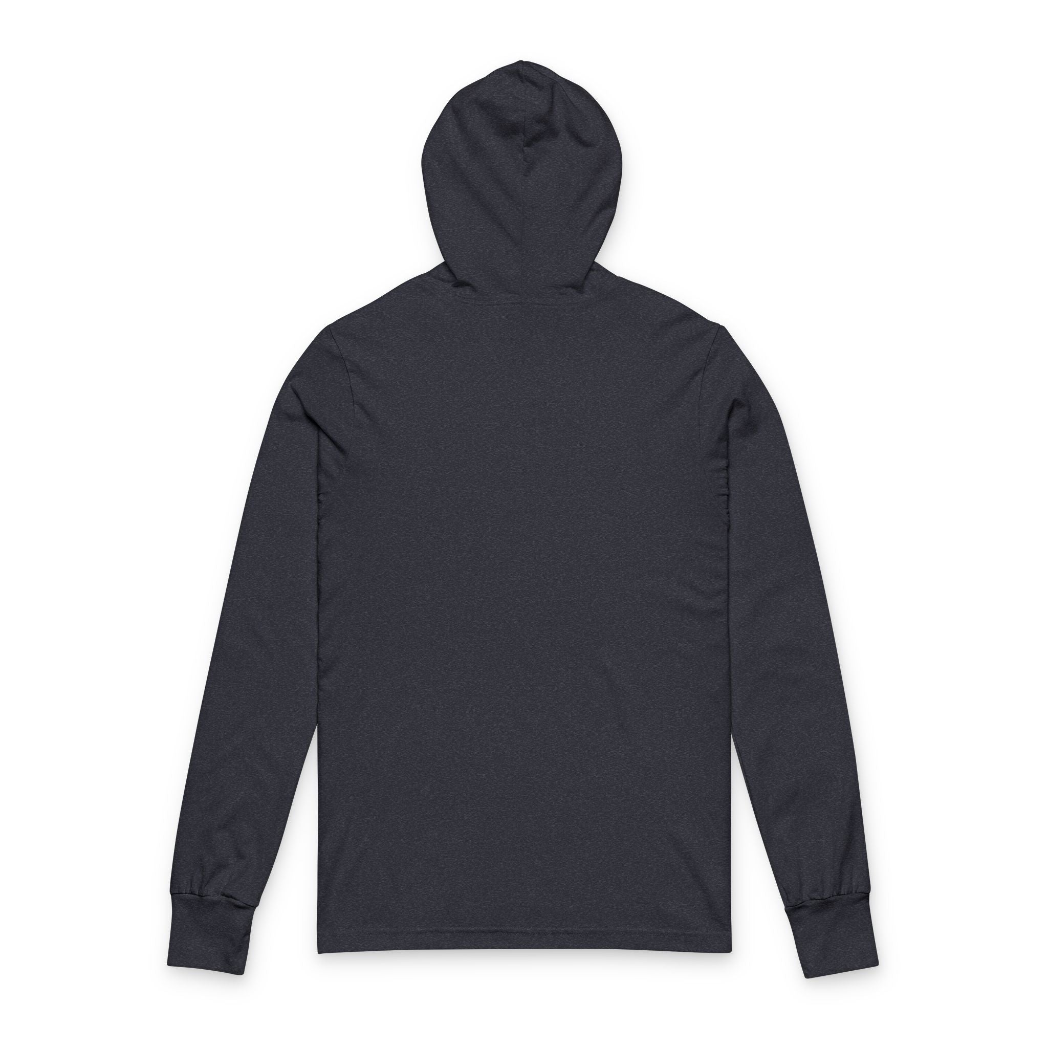 Working From Home Hooded Long Sleeve Tee — Remote Work Graphic Top